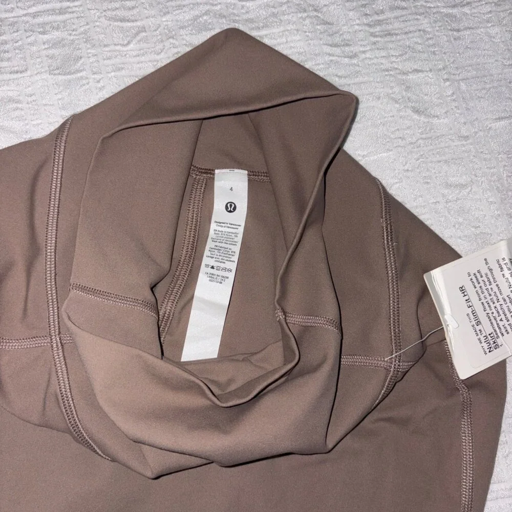 NWT New Lululemon Nulu™ Slim Fit High-Rise Midi Skirt Taupetastic Brown Pencil 4 - Picture 12 of 14